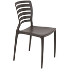 Conjunto 2 Cadeiras De Plástico Com Encosto Vazado Horizontal