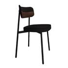 Conjunto 2 Cadeiras De Tecido Sintético Alloa Est.preta