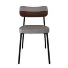 Conjunto 2 Cadeiras De Tecido Sintético Alloa Est.preta