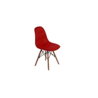 Conjunto 2 Cadeiras DKR Charles Eames Wood Estofada Botonê -
