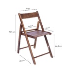 Conjunto 2 Cadeiras Dobráveis De Madeira Comfort Imbuia