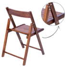 Conjunto 2 Cadeiras Dobráveis De Madeira Comfort Imbuia