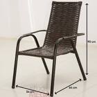 Conjunto 2 Cadeiras E Mesa De Centro Junco Varanda