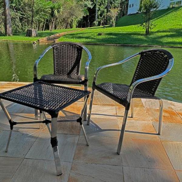 Conjunto 2 Cadeiras E Mesa Pinheiro Piscina Edicula Varanda Churrasqueira Area De Lazer Leroy Merlin