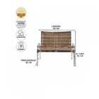 Conjunto 2 Cadeiras E Namoradeira Com Mesa De Centro Colômbia