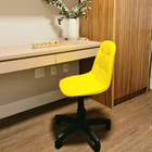 Conjunto 2 Cadeiras Eames Botone Amarela Office Preto