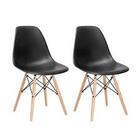 Conjunto 2 Cadeiras Eames Eiffel - Preta