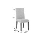 Conjunto 2 Cadeiras Elis Para Sala De Jantar Estofada Demoliç