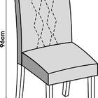 Conjunto 2 Cadeiras Elis Para Sala De Jantar Estofada Dj Móve