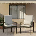 Conjunto para Jardim com 2 Cadeiras em Alumínio Cinza Athena Naterial