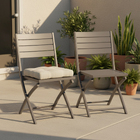 Conjunto para Jardim com 2 Cadeiras em Alumínio Cinza Granito Xara II Naterial