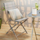 Conjunto para Jardim com 2 Cadeiras em Alumínio Cinza Granito Xara II Naterial