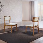 Conjunto 2 Cadeiras Em Madeira Maciça Ravena  Bouclê 02/imbui