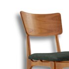 Conjunto 2 Cadeiras Em Madeira Maciça Ravena Gold Jade / Imbu