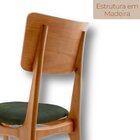 Conjunto 2 Cadeiras Em Madeira Maciça Ravena Gold Jade / Imbu