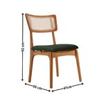 Conjunto 2 Cadeiras Em Madeira Maciça Ravena Jade / Imbuia Na