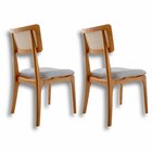 Conjunto 2 Cadeiras Em Madeira Maciça Ravena Luna / Imbuia Na