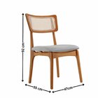 Conjunto 2 Cadeiras Em Madeira Maciça Ravena Luna / Imbuia Na