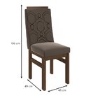 Conjunto 2 Cadeiras Em Madeira Maciça Tabaco/joli Marrom