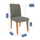 Conjunto 2 Cadeiras Em Mdf Carla Cimol