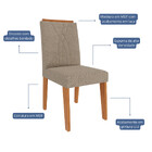 Conjunto 2 Cadeiras Em Mdf Nicole Cimol