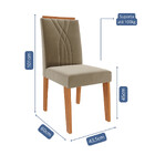 Conjunto 2 Cadeiras Em Mdf Nicole Cimol