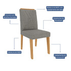 Conjunto 2 Cadeiras Em Mdf Nicole Cimol