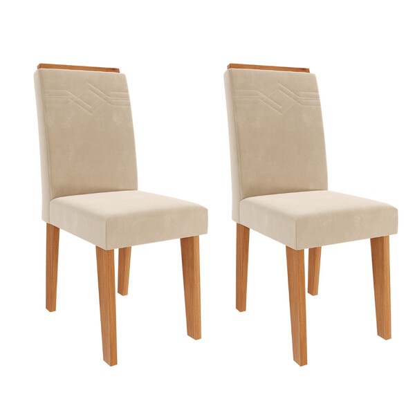Conjunto 2 Cadeiras Em Mdf Tais Cimol