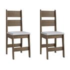 Conjunto 2 Cadeiras Em Mdf Tecido Corino 903 - Ameixa Negra