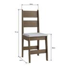 Conjunto 2 Cadeiras Em Mdf Tecido Corino 903 - Ameixa Negra