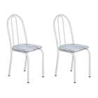 Conjunto 2 Cadeiras Éos Branco E Linho