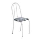 Conjunto 2 Cadeiras Éos Branco E Preto Listrado