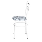 Conjunto 2 Cadeiras Epoxi Branca Para Cozinha Com Assento Per