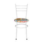 Conjunto 2 Cadeiras Epoxi Branca Para Cozinha Com Assento Per