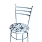 Conjunto 2 Cadeiras Epoxi Cinza Para Cozinha Com Assento Pers