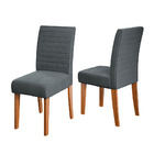 Conjunto 2 Cadeiras Estofada Sala De Jantar Creta Dobuê