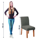 Conjunto 2 Cadeiras Estofada Sala De Jantar Trieste Dobuê