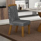 Conjunto 2 Cadeiras Estofadas Agata  Freijo