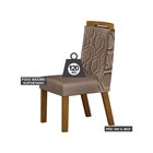 Conjunto 2 Cadeiras Estofadas Agata  Freijo