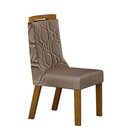 Conjunto 2 Cadeiras Estofadas Agata  Freijo