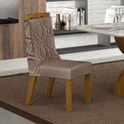 Conjunto 2 Cadeiras Estofadas Agata  Freijo