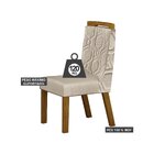 Conjunto 2 Cadeiras Estofadas Agata  Freijo