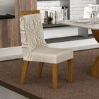 Conjunto 2 Cadeiras Estofadas Agata  Freijo