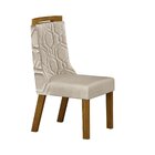 Conjunto 2 Cadeiras Estofadas Agata  Freijo