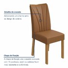 Conjunto 2 Cadeiras Estofadas Apogeu Amêndoa Clean/corino Car