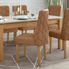 Conjunto 2 Cadeiras Estofadas Astrid  Amêndoa Clean/corino Ca