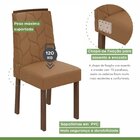 Conjunto 2 Cadeiras Estofadas Astrid Móveis Lopas Imbuia Clea