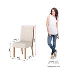 Conjunto 2 Cadeiras Estofadas Com Pés Em Madeira Anne Henn