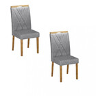 Conjunto 2 Cadeiras Estofadas Lara Valdemóveis