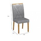 Conjunto 2 Cadeiras Estofadas Lara Valdemóveis